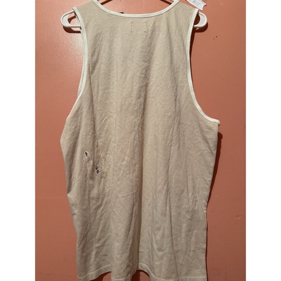 Dockers Mens Tank Top L Large Light Brown Sleeveless LGBTQ Rainbow Cotton New - Picture 2 of 12